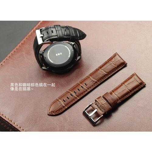 Strap For Huawei watch GT 2 pro amazfit 1 2s pace bip for Samsung galaxy watch active Gear S2 S3 Ticwatch 1 2 E pro leather band