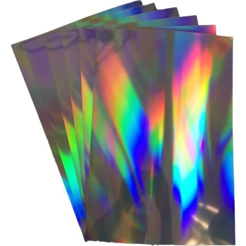 A4 self adhesive colorful inkjet photo paper rainbow laser inkjet pigment or dye desktop printer PET material 20 sheets A3