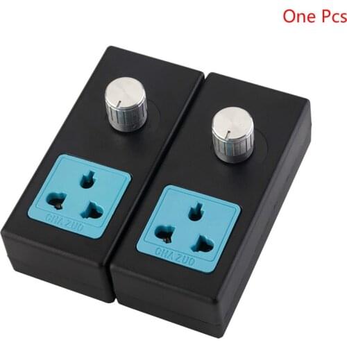 Widely Used Stepless Speed Control Exhaust Fan Ceiling Fan Knob Switch Speed Regulator Controller 200W 220VAC Socket Type