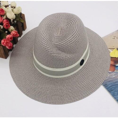 2020 Panama Hat Summer Sun Hats For Women Man Beach Straw Hat For Men UV Protection Cap Chapeau Femme