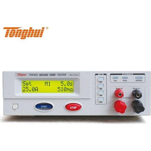 Tonghui TH9403 Programmable AC Ground Resistance Tester 30A Ground Resistance Tester with PLC Interface