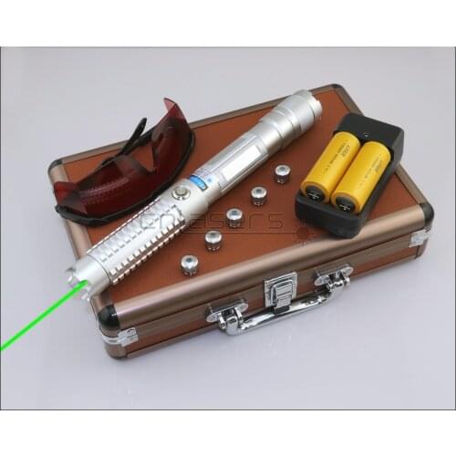 CNILasers GX8 Adjustable Focus 520nm Green Laser Pointer BURNING Visible Laser Pen High Power Lazer Torch Camping Signal Lamp