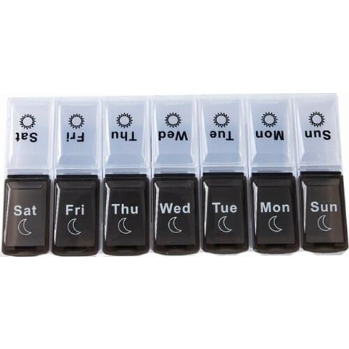 1/2 Pack 7 Dagen Wekelijkse Pill Case 28 Grids Geneeskunde Tablte Dispenser Organizer Pillendoosje Pill Organizer Container New