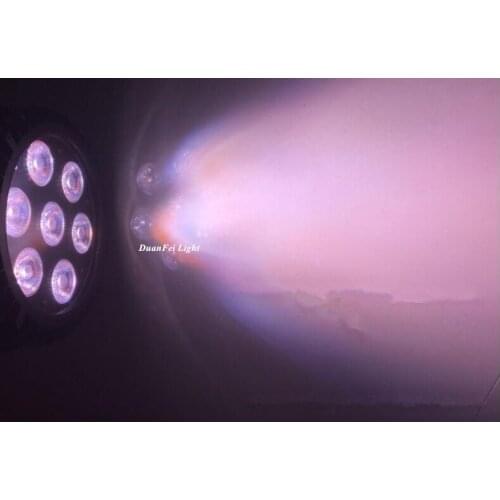 2pcs/lot par led rgbwa 7x15w dj dsico led par 64 ip65 mini flat par led waterproof