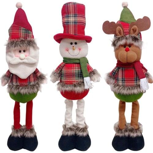 2019 hot style Christmas Decorations Christmas Dolls toys Christmas Tree Decorations Innovative Elk Santa Snowman Decorations