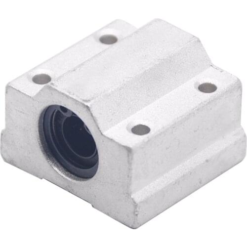 4pcs/lot SC6UU SCS6UU 6mm Linear Ball Bearing Block CNC Router with LM6UU Bush Pillow Block Linear Shaft CNC 3D printer parts