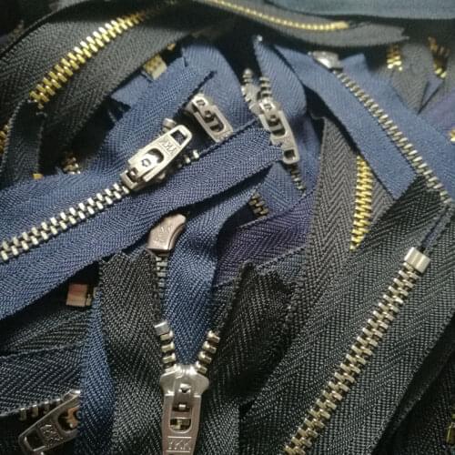 50pcs/lot Cheap Mix Ykk Metal Zipper for Sewing 3# 8cm To 18cm Copper Pants Jeans Bags Repair Clothes Accessories