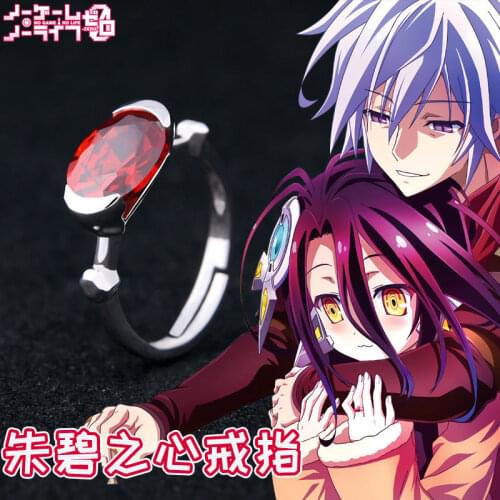 Anime No Game No Life Shuvi Dora Ruby Ring Sterling Silver Lover Christmas Birthday Cosplay Gift Usa Size 7 8