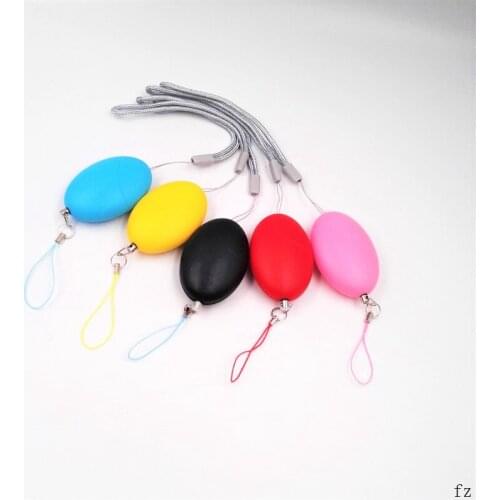 50 Pcs 120dB Self Defense Alarm Egg Shape Emergency Alarm Girl Women Security Protect Alert Personal Safety Scream Loud