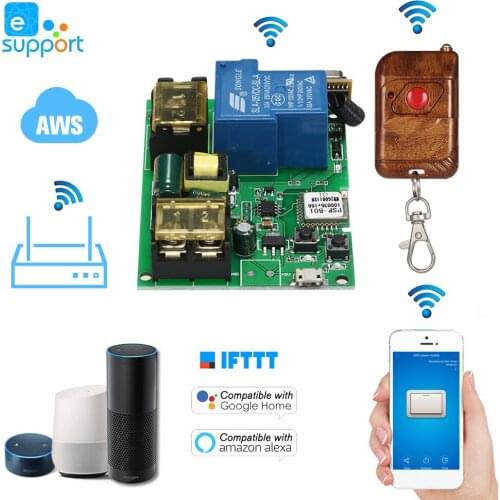 EWeLink USB DC5V AC85-250V 30A RF433MHz Wifi Switch Wireless Relay Module Smart Home Automation Modules Phone APP Remote Control