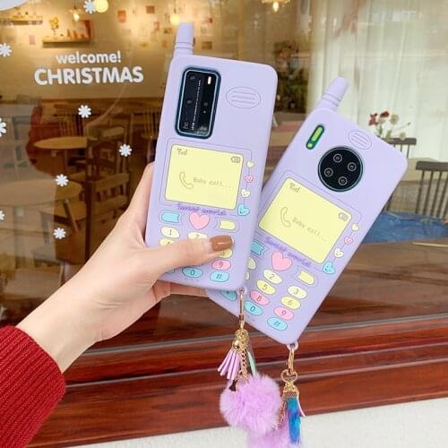 Cute heart kid girl gift Phone Case For Huawei P40 P30 Mate40 30 Nova7 5 6 7SE Honor V30 Pro 9X 8X 30S 9plus Soft Silicone Cover