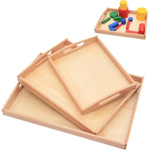 Kids Montessori Beech Wooden Pallet Educational Toys Daily Life Aids Pallet Educational Preschool Toy For Children Learning Game