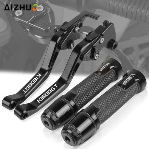 FOR BMW K1600GT 2014-2016 2015 K1600 GT Motorcycle Short Adjustable Brake Clutch Levers CNC Aluminum Hand Grips Ends Handlebar