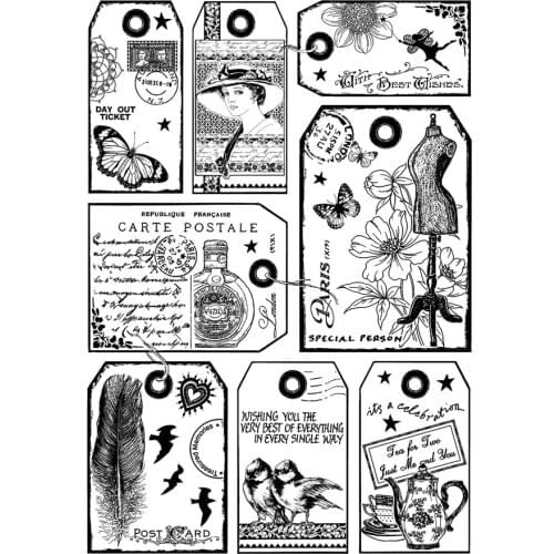 Background stamp Clear Stamp for Scrapbooking Transparent Silicone Rubber DIY Photo Album Decor 0320