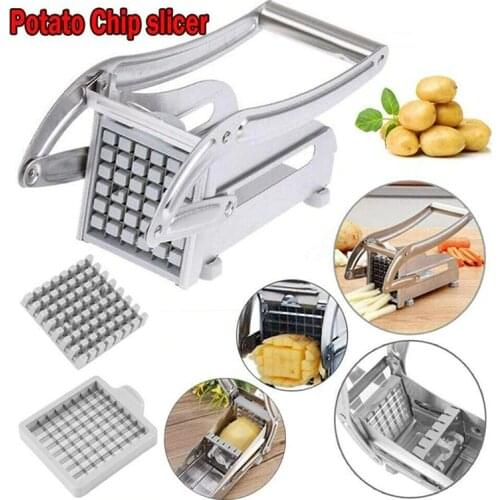 Potato Cutter Stainless Steel Manual Potato Strip Cutter Machine French Fries Cutter Potato Maker Tools Meat Carrot Chopper