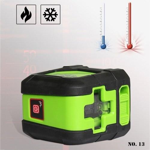 Horizontal And Vertical Laser Self Leveling 2 Lines Right Angle Projection Green Beam Laser Level Plumb Spots Soldering Points