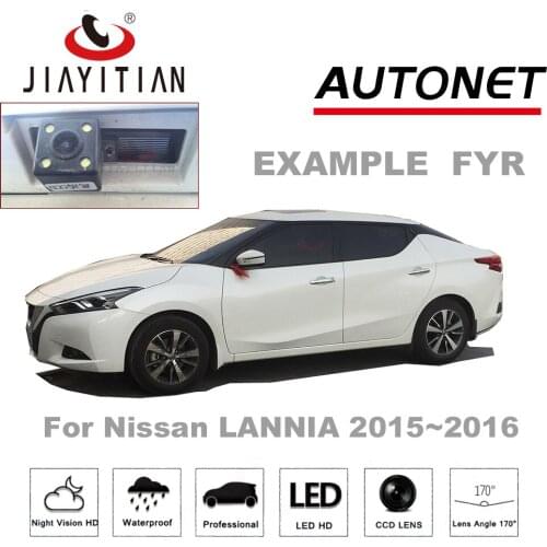 JIAYITIAN Rear View Camera For Nissan LANNIA lannia 2015 2016 4LEDS CCD Night Vision Parking Reverse Back Up Camera