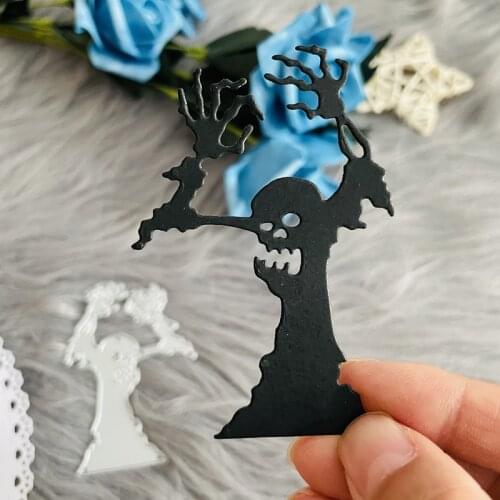 Tree stump Skeleton halloween decoration die Metal Cutting Dies DIY Scrapbook Paper Cards Embossing Craft Die Cut handmade craft