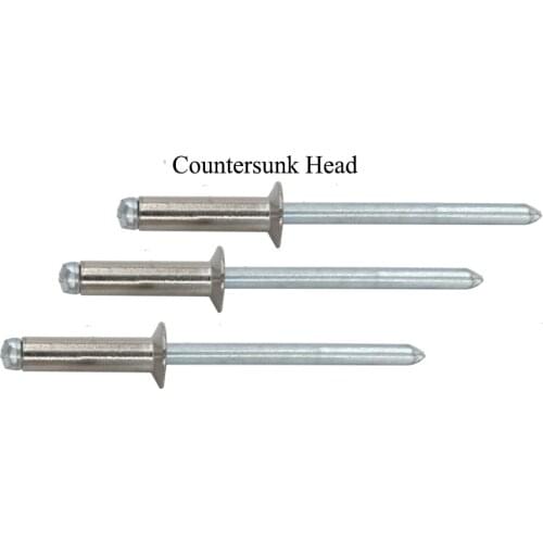 M3 M5 M3*6 M3x6 M5*8 M5x8 304 Stainless Steel ss DIN7337 Self-Plugging Pull Nail POP CSK Countersunk Head Flat Head Blind Rivet
