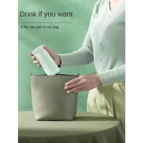 Midea Mini Thermal Mug Womens Portable Small Stainless Steel Water Cup Male Student Thermal Mug Cute Girly Simplicity Cup