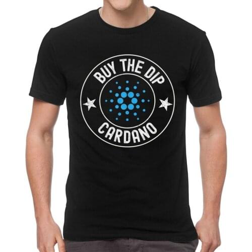Cardano ADA Coin T Shirt Men Cotton Print T-shirt Novelty Tshirt Short Sleeve Vintage Crypto Bitcoin Tee Tops