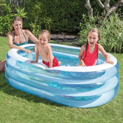 New Arrival 163*107*46CM Family Inflatable Pool Foldable Tub Inflatable Swimming Pool Piscine Gonflable With Pump