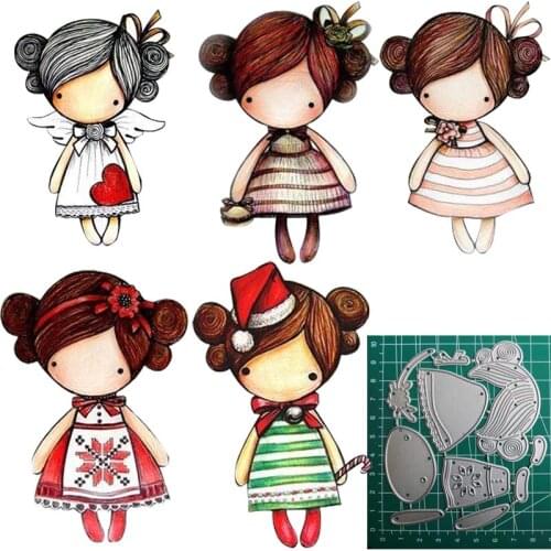 New Girl Cutting Dies 2019 Fustelle Metalliche Per Scrapbooking Die Cuts For Card Making