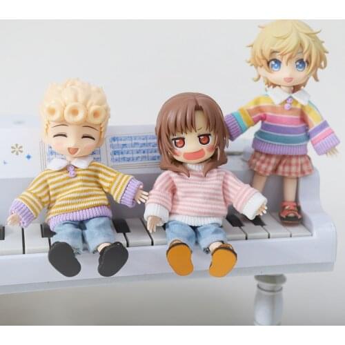 Ob11 baby clothes color sweater 12 points BJD baby clothes simple body 9 GSC body wearable