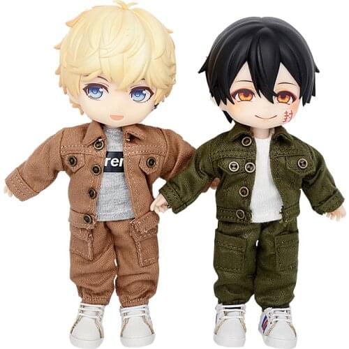 1 set ob11 Doll Clothes Cute Cowboy Coat for obitsu11,holala,GSC,1/12bjd Molly bjd doll clothes doll accessories