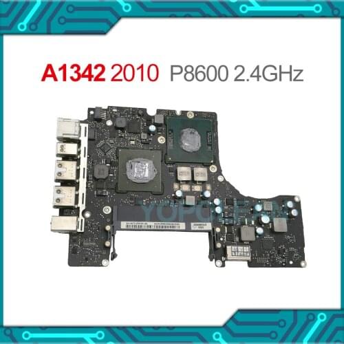 Original CPU 2.4GHz P8600 Motherboard 820-2877-B For Macbook 13" A1342 Logic Board Mid 2010 MC516LL/A EMC 2395