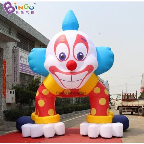 Personalized 5m tall inflatable clown arch / giant inflatable clown toys