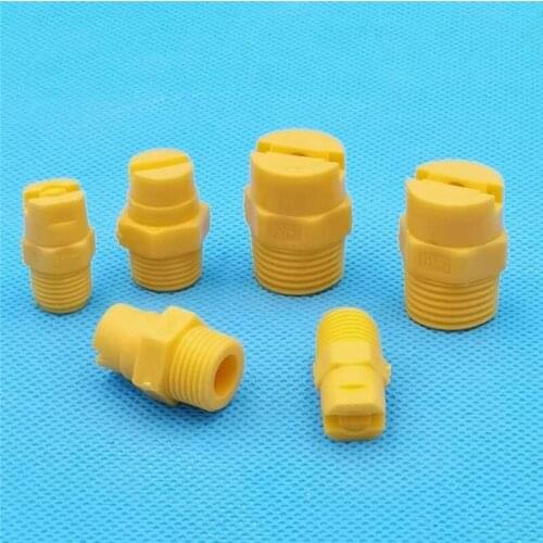 1/4"plastic vee jet flat fan spray nozzle,flat jet fog nozzle,industrial cleaning nozzle,washing and cooling,dust removal