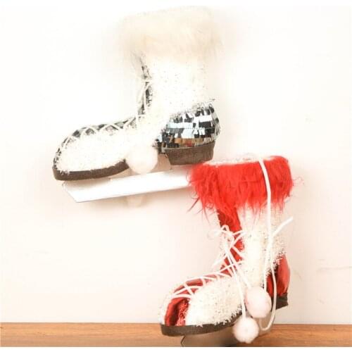 9" Christmas Pendant Sleigh Decorations Home Decors Christmas Sleigh Die Santa Hangings Winter Ornament New Year Navidad Decor