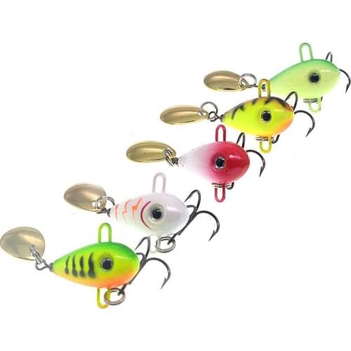 Fishing Lure Jigs VIB Lures Hard Metal Bait Rotation Spoon Spinner 8g/16g Long Cast Lot 5 Pieces Sale