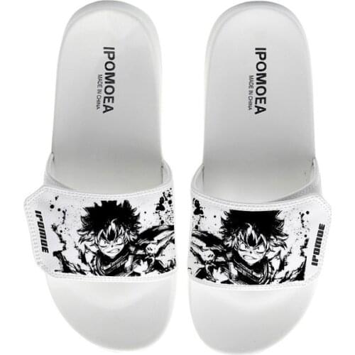 Unisex Anime flip flop My Hero Academia Slippers Cosplay Summer Soft Rubber Beach Water Sandals for Students Boy Girls 2020