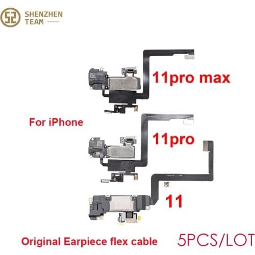 SZteam 5pcs/lot Earpiece Flex Cable for iPhone 11 11PRO 11PRO MAX with earpiece Ear Sound Speaker Ear Pieces Ribbon Replacement
