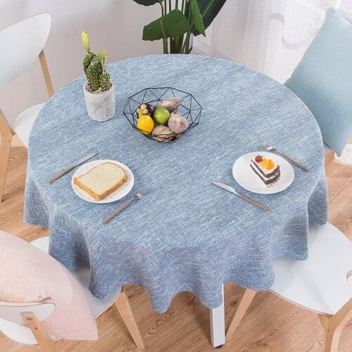 Table Cloth Round Wedding Party Table Cover Cotton Linen Tablecloth Nordic Tea Coffee Tablecloths Home Kitchen Decor