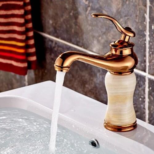 Basin Faucets rose gold deck mounted basin sink mixer taps waterfall water taps basin mixer griferia bathroom