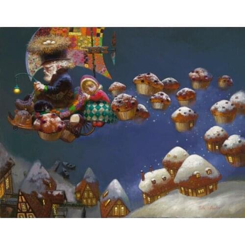 Modern Art Victor Nizovtsev Canvas Prints oil painting Kids Room Christmas Decorations Wall Picture best Christmas gift vk11