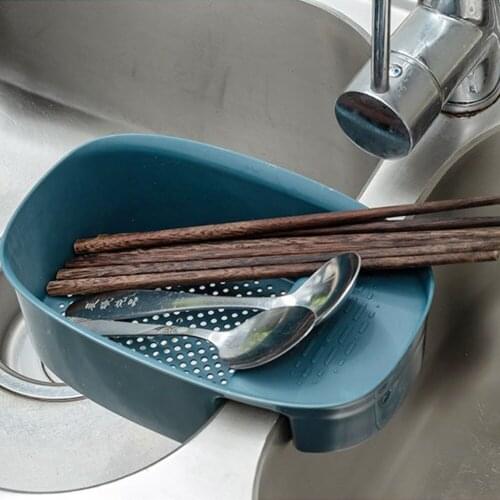 Convenient Kitchen Storage Drain Basket Household Vegetable Fruit Sink Storage Rack Food Filter Sink Rack Holder Kitchen Supplie