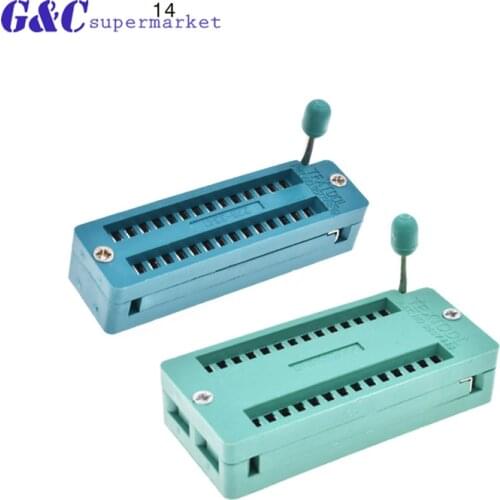 1/2PCS 28 Pins,1PCS 28Pin(WIDE) Test Universal ZIF IC Socket 28P Sockets AF diy electronics