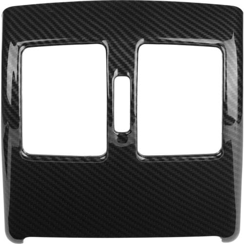 Carbon Fiber Style Rear Air Conditioning Vent Frame Trim for Mercedes-Benz C Class W204 08-13Air Vent Cover Outlet Trim Interior