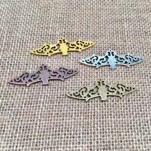 Vintage 10 pcs bat charms Fit DIY Handmade necklace earring bracelet charms Jewelry Making