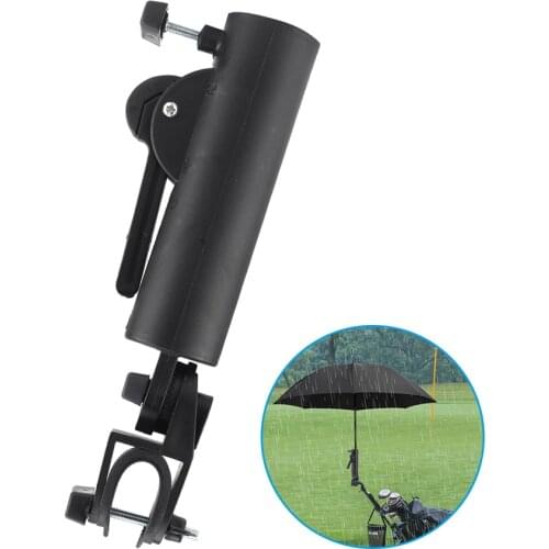 Golf Cart Rotating Umbrella Stand Golf Umbrella Stand Golf Trolley Double Lock Connector Adjustable Angle Lock Umbrella Stand