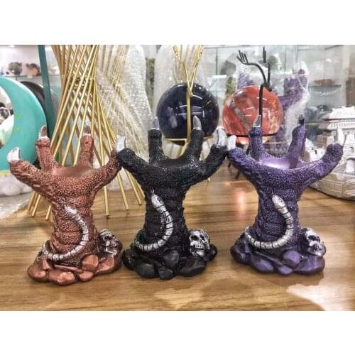 High quality Crystal Ball Base Dragon Claw Sculpture Synthetic Resin Crafts Home Decor Decor Sample Room