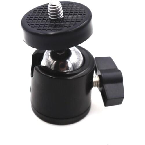 1/4 Hot Shoe Tripod Mount Camera Head Ball Adapter Cradle Ball Head with Lock LED Light Flash Bracket Holder For DSLR DV Cameras