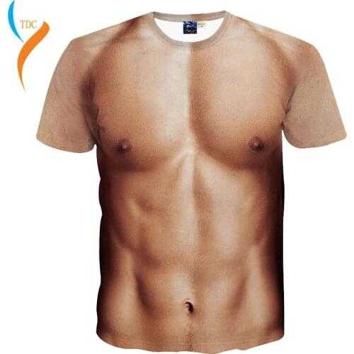 2019 Funny Muscle T Shirt For Men Women 3D Graphics Tshirt Fitness T-shirts 2018 Fashion Clothing Summer Tees Tops Cosplay