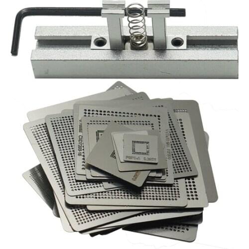 47pcs/set Direct Heat BGA stencil BGA Jig BGA Reball Kit game consoles for XBOX 360CPU PS3-CPU WII GPU CXD2949CGB