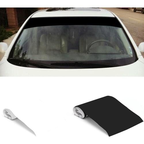 6x60inch Car Window Visor Vinyl Windshield Banner Strip Racing Window Car Sun Decorative Stickers Sunscreen Blank Waterproof