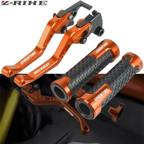 Motorcycle Accessories CNC aluminum Brake Clutch Levers Handlebar grip Handle Hand Grips For 790ADVENTURE/R 2017 2018 2019